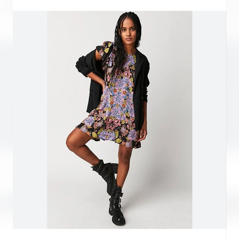 Free People Yara Printed Mini Dress